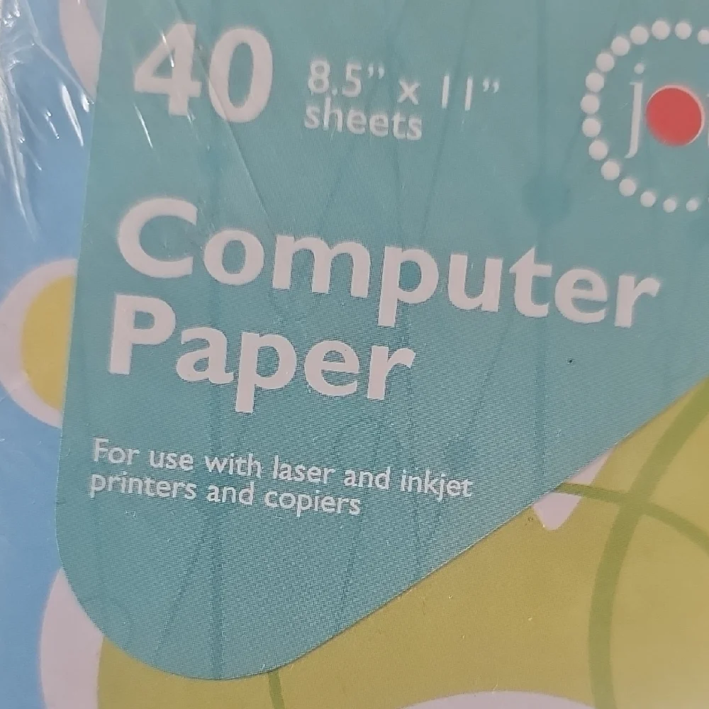 Birthday Party Computer Paper -NEW 40 Sheets 8½ X 11